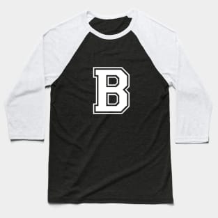 Initial Letter B - Varsity Style Design Baseball T-Shirt